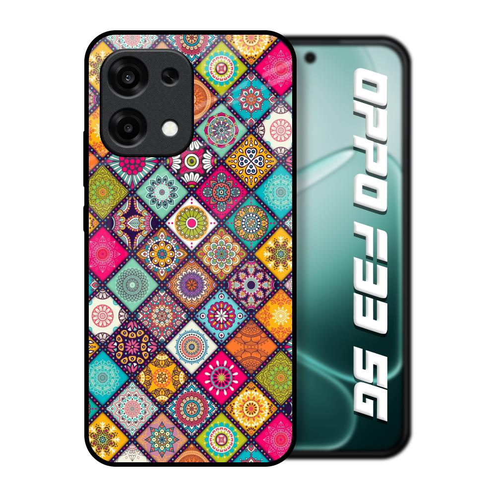 Multicolor Mandala Oppo F33 5G Glass Back Cover Online