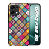 Multicolor Mandala Oppo F33 5G Glass Back Cover Online