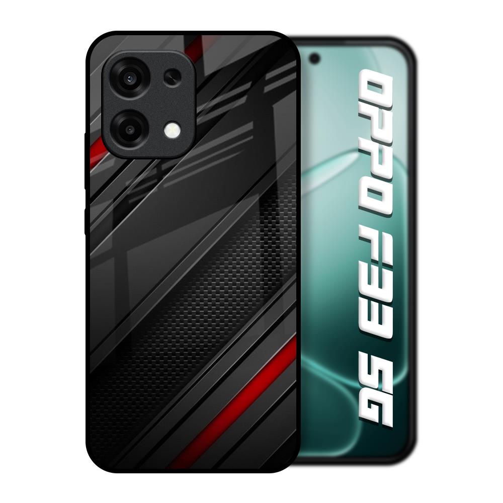 Modern Abstract Oppo F33 5G Glass Back Cover Online