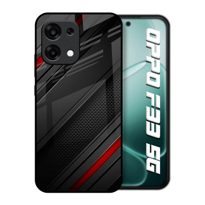 Modern Abstract Oppo F33 5G Glass Back Cover Online