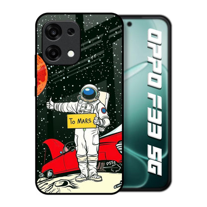 Astronaut on Mars Oppo F33 5G Glass Back Cover Online