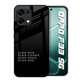 Black Soul Oppo F33 5G Glass Back Cover Online