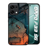 Geographical Map Oppo F33 5G Glass Back Cover Online