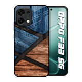Wooden Tiles Oppo F33 5G Glass Back Cover Online