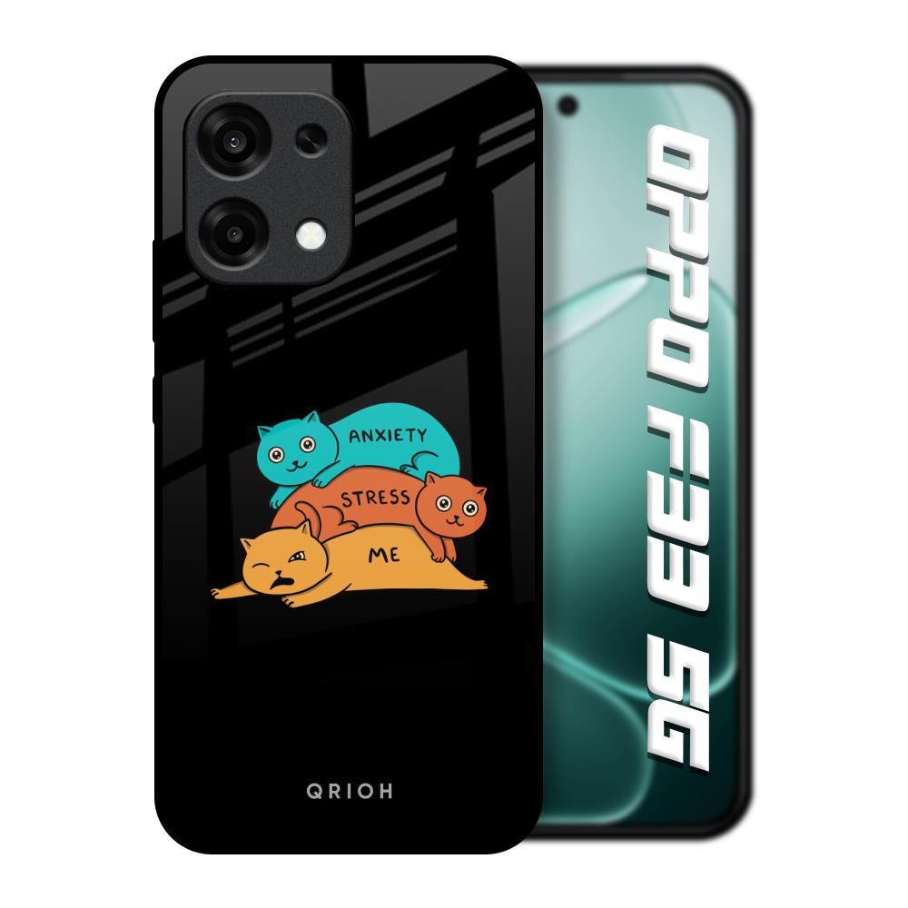 Anxiety Stress Oppo F33 5G Glass Back Cover Online