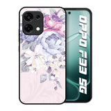 Elegant Floral Oppo F33 5G Glass Back Cover Online
