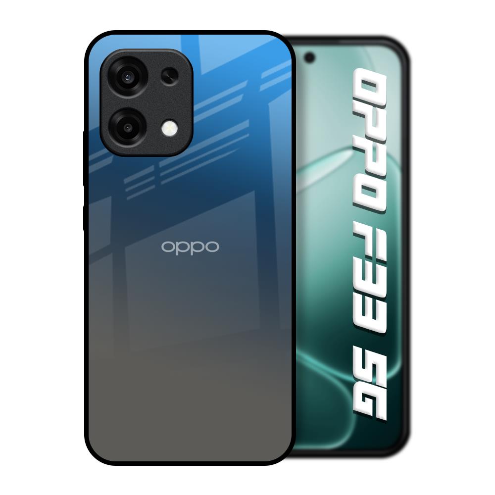 Blue Grey Ombre Oppo F33 5G Glass Back Cover Online