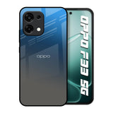 Blue Grey Ombre Oppo F33 5G Glass Back Cover Online