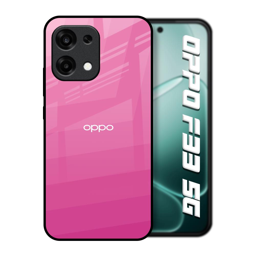 Pink Ribbon Caddy Oppo F33 5G Glass Back Cover Online