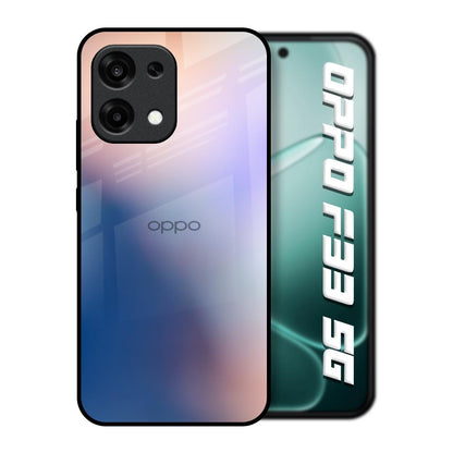 Blue Mauve Gradient Oppo F33 5G Glass Back Cover Online