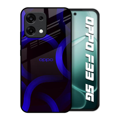 Blue Ring Light Oppo F33 5G Glass Back Cover Online