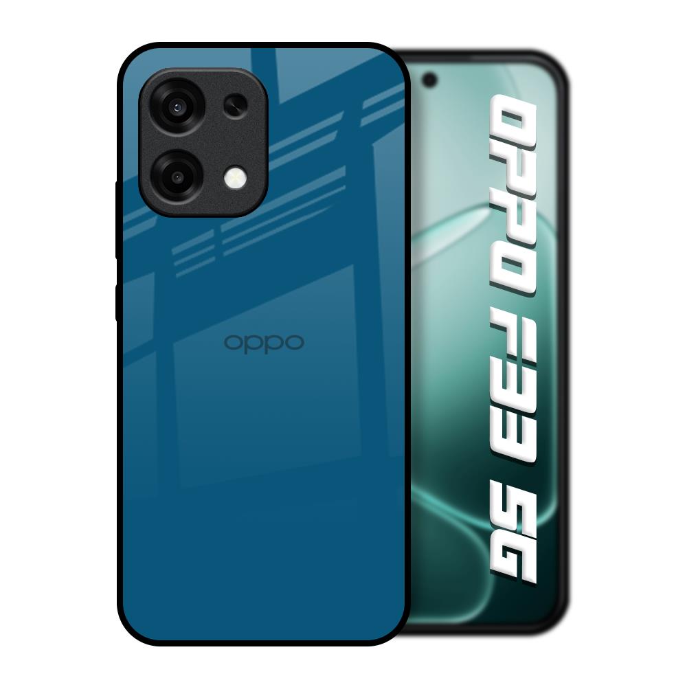Cobalt Blue Oppo F33 5G Glass Back Cover Online