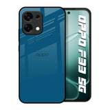 Cobalt Blue Oppo F33 5G Glass Back Cover Online