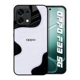 Wheat Cream Wavy Oppo F33 5G Glass Back Cover Online