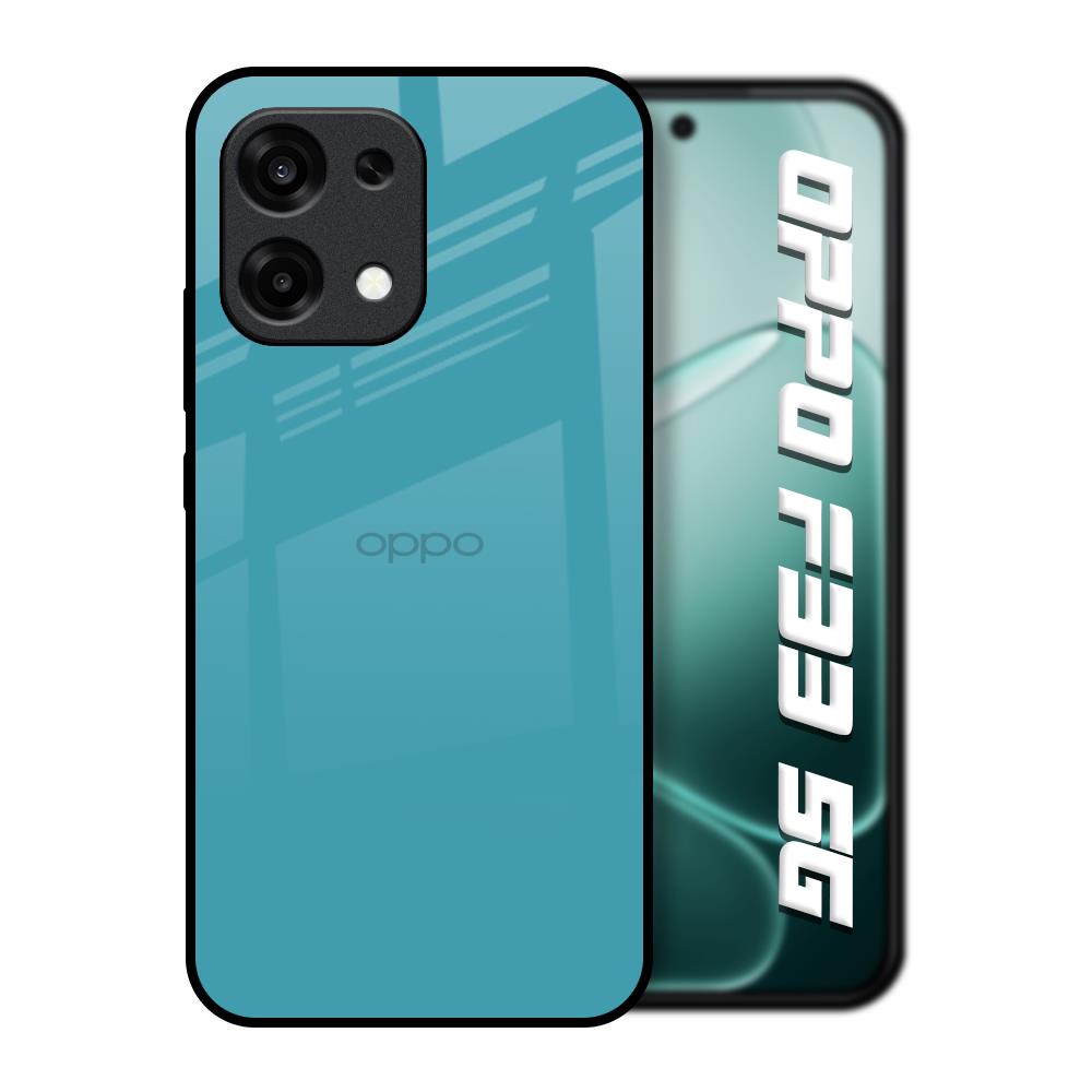 Oceanic Turquiose Oppo F33 5G Glass Back Cover Online