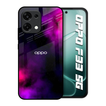 Pink Galaxy Oppo F33 5G Glass Back Cover Online