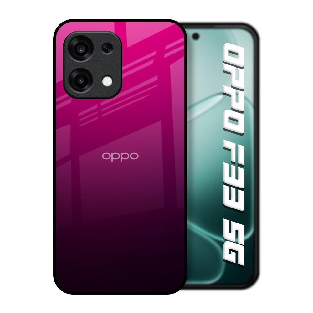Purple Ombre Pattern Oppo F33 5G Glass Back Cover Online