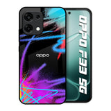 Brushy Color Oppo F33 5G Glass Back Cover Online