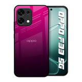 Purple Ombre Pattern Oppo F33 5G Glass Back Cover Online