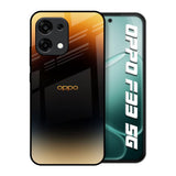 Grainy Yellow Oppo F33 5G Glass Back Cover Online