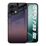 Grey Ombre Oppo F33 5G Glass Back Cover Online