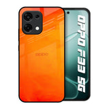 Tangy Orange Oppo F33 5G Glass Back Cover Online