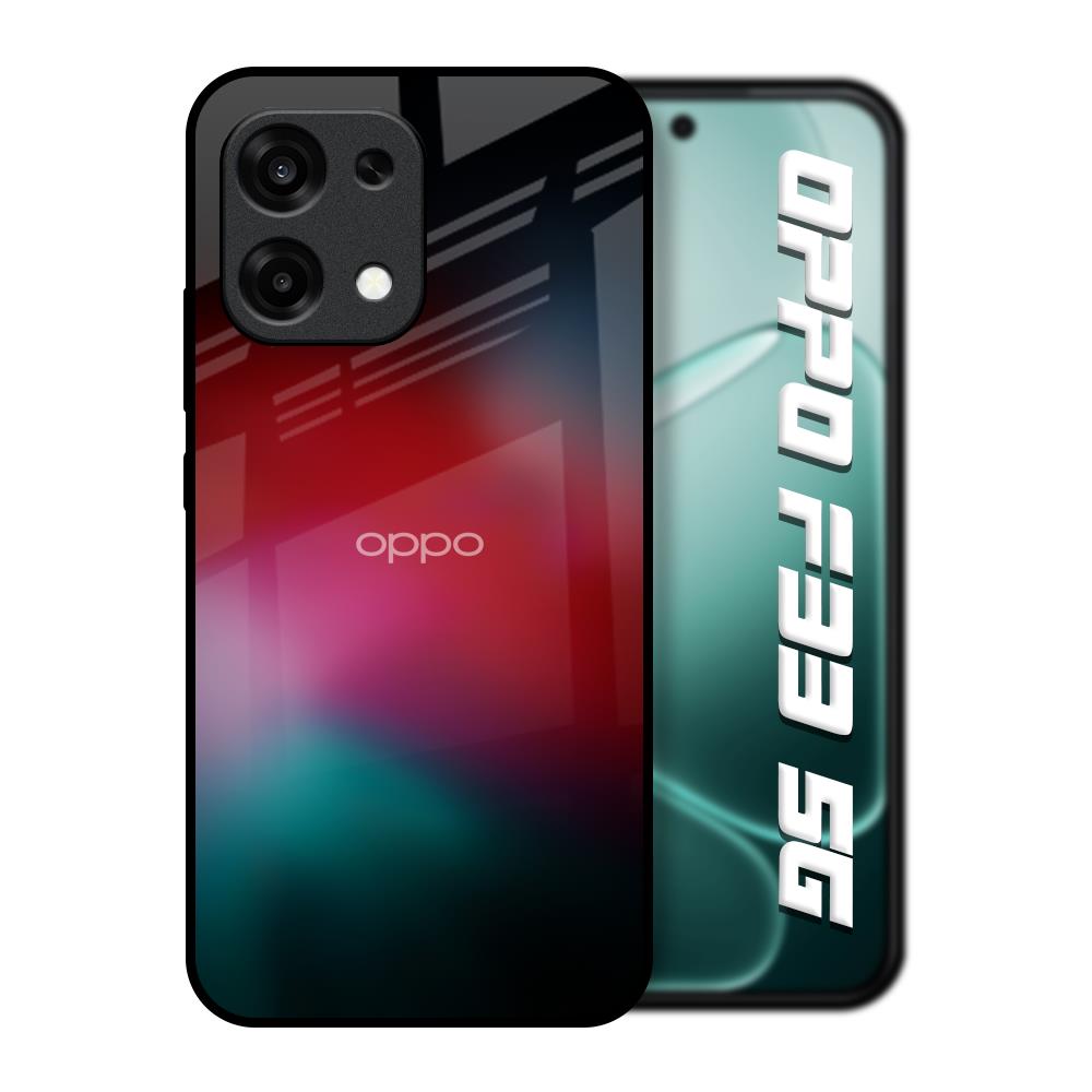 Mystere Red Oppo F33 5G Glass Back Cover Online