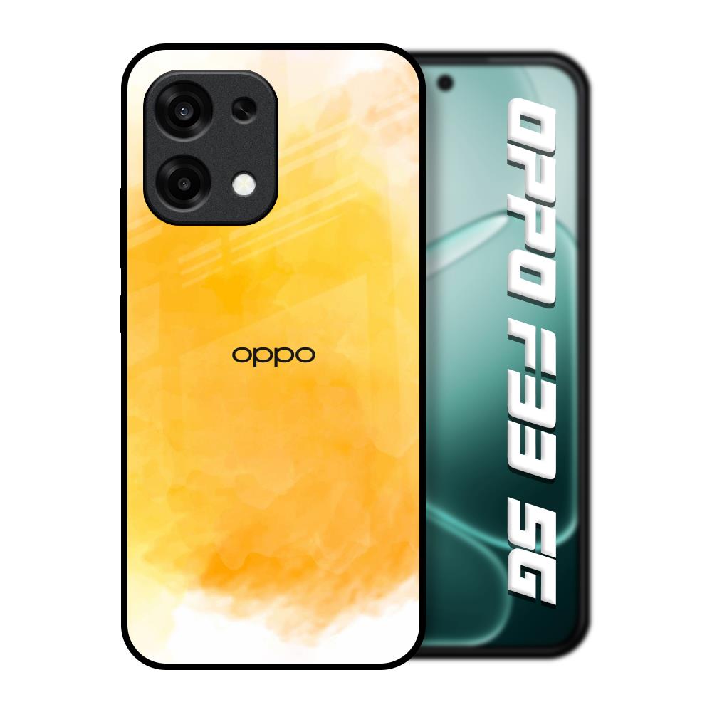 Rustic Orange Oppo F33 5G Glass Back Cover Online