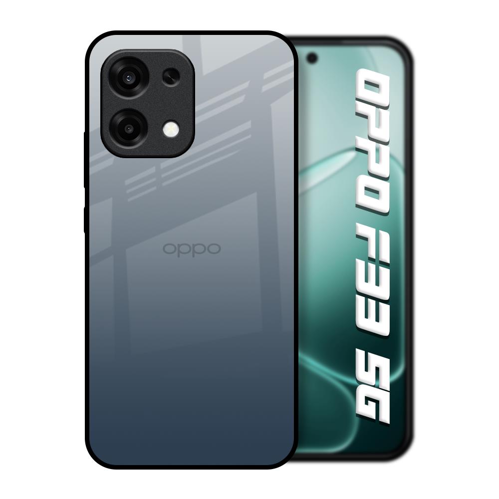 Smokey Grey Color Oppo F33 5G Glass Back Cover Online