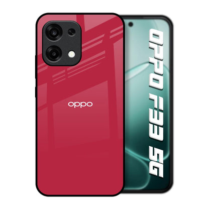 Solo Maroon Oppo F33 5G Glass Back Cover Online