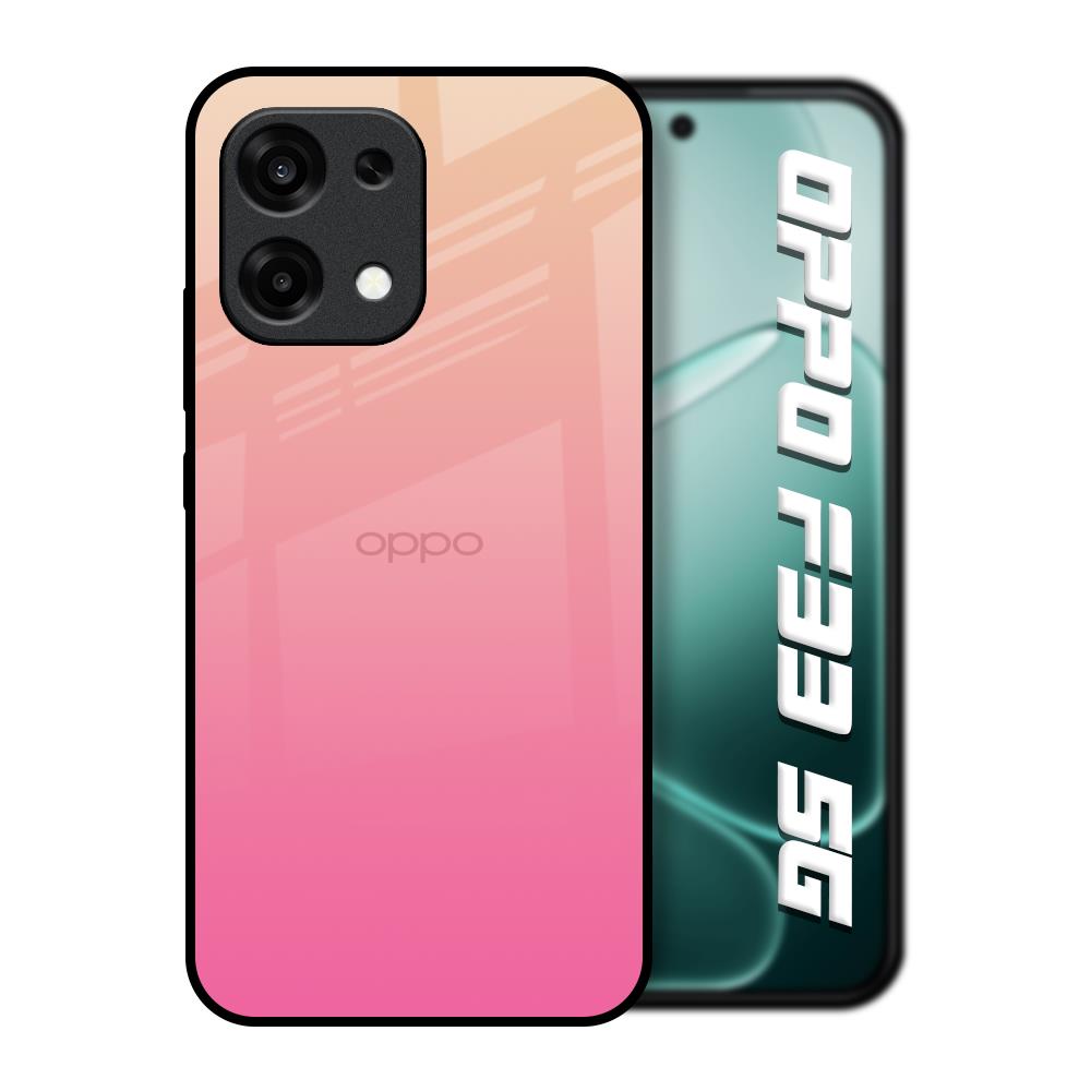 Pastel Pink Gradient Oppo F33 5G Glass Back Cover Online