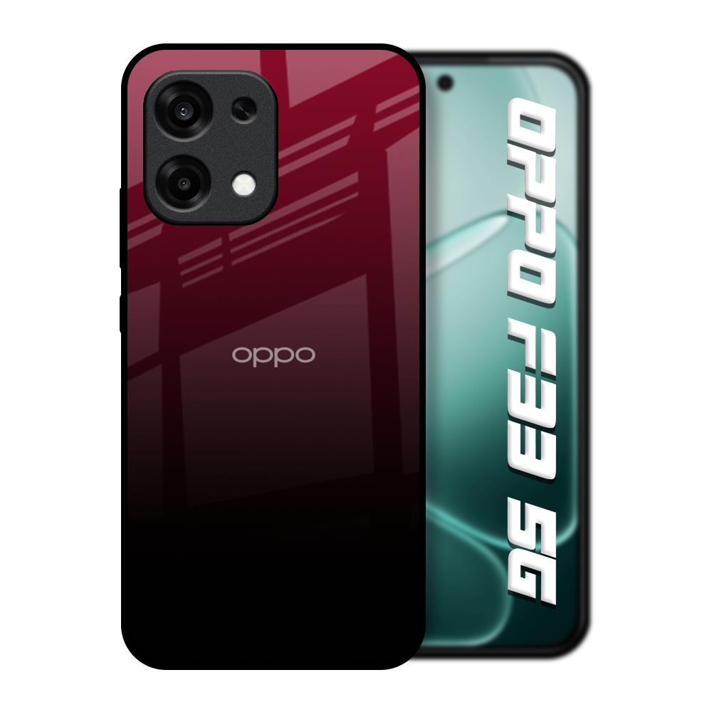 Wine Red Oppo F33 5G Glass Back Cover Online
