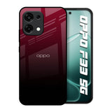 Wine Red Oppo F33 5G Glass Back Cover Online