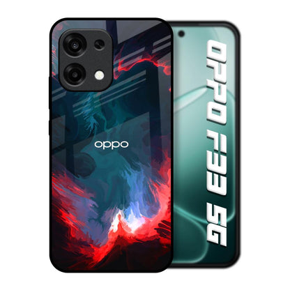 Brush Art Oppo F33 5G Glass Back Cover Online