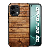 Wooden Planks Oppo F33 5G Glass Back Cover Online