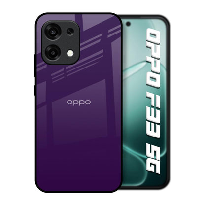 Dark Purple Oppo F33 5G Glass Back Cover Online