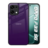 Dark Purple Oppo F33 5G Glass Back Cover Online