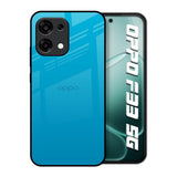 Blue Aqua Oppo F33 5G Glass Back Cover Online