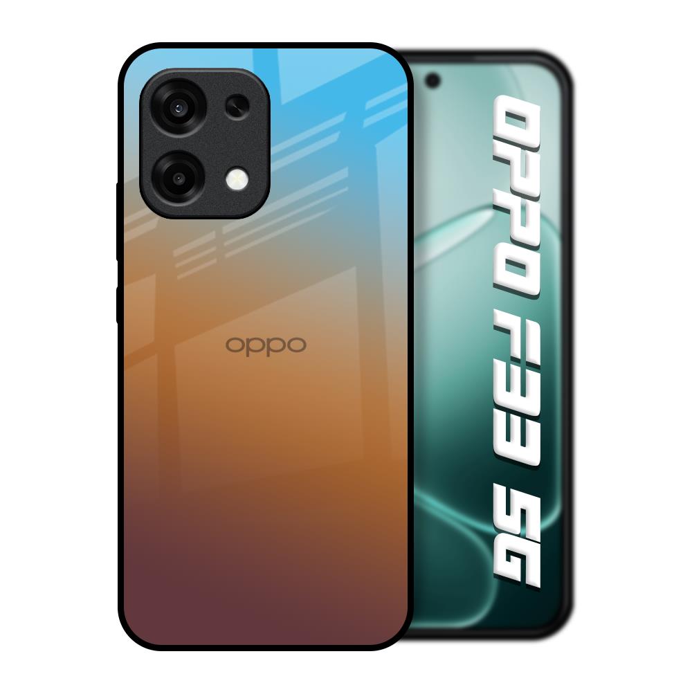 Rich Brown Oppo F33 5G Glass Back Cover Online
