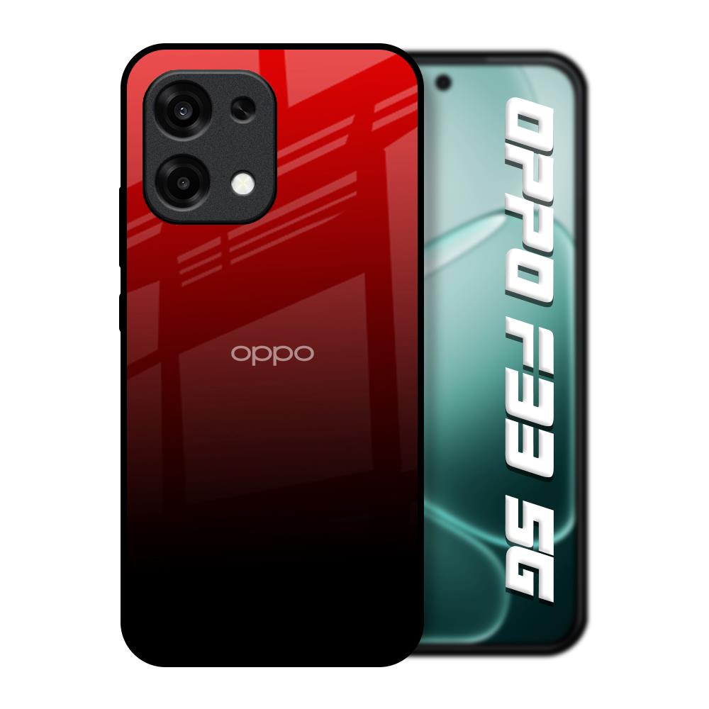 Maroon Faded Oppo F33 5G Glass Back Cover Online