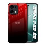 Maroon Faded Oppo F33 5G Glass Back Cover Online
