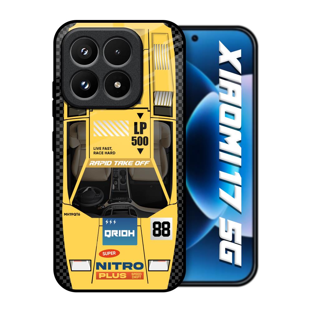 Yellow Racing Car Xiaomi 17 5G Glass Back Cover Online