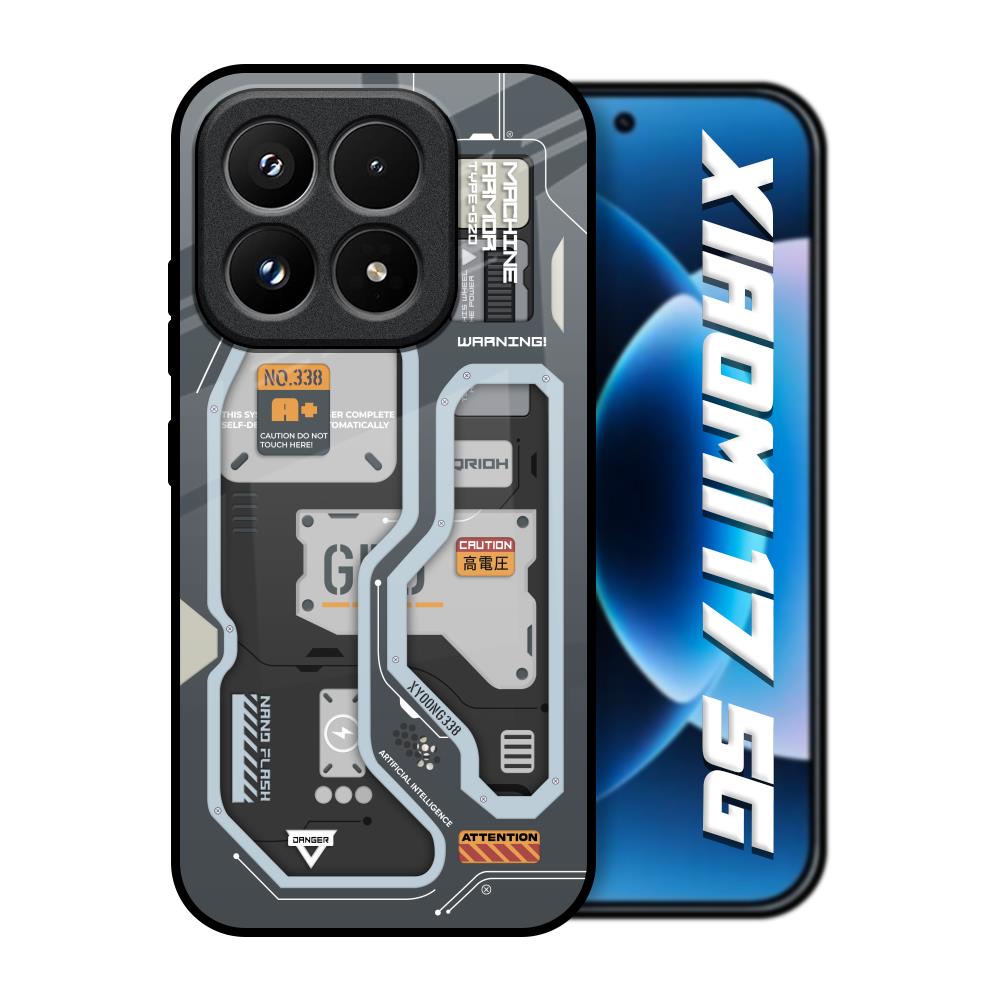 Retro Futuristic Xiaomi 17 5G Glass Back Cover Online