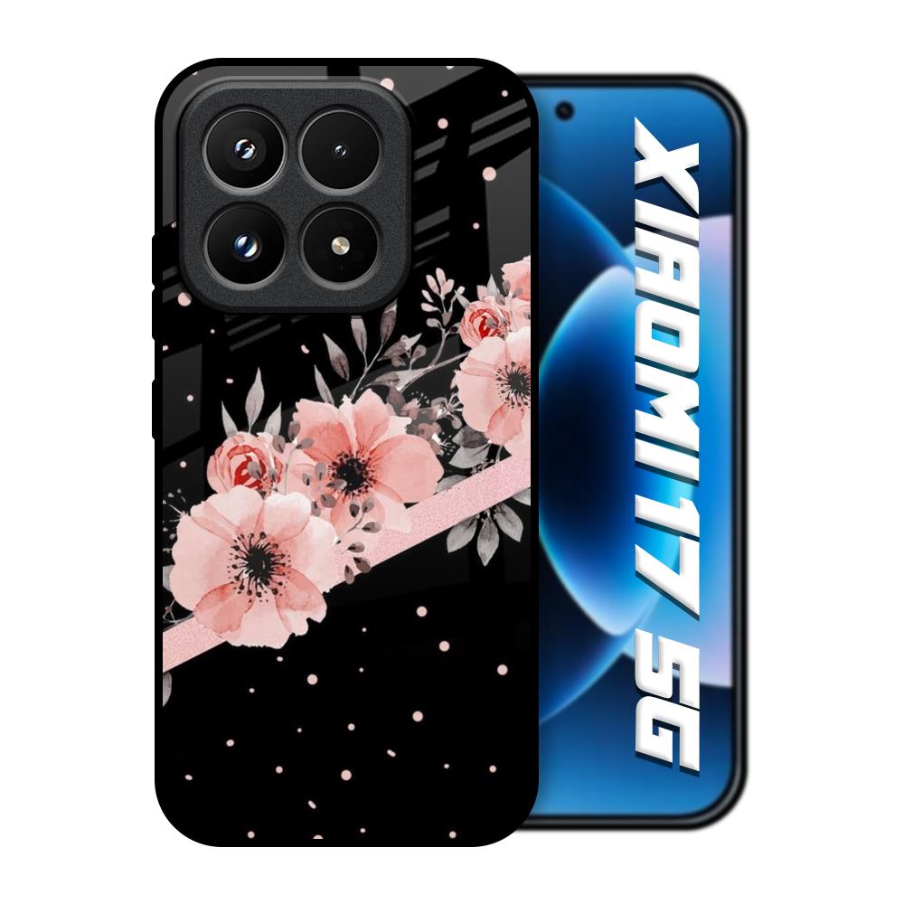 Floral Black Band Xiaomi 17 5G Glass Back Cover Online