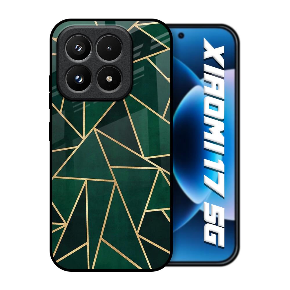 Abstract Green Xiaomi 17 5G Glass Back Cover Online