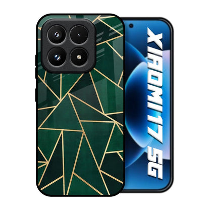 Abstract Green Xiaomi 17 5G Glass Back Cover Online
