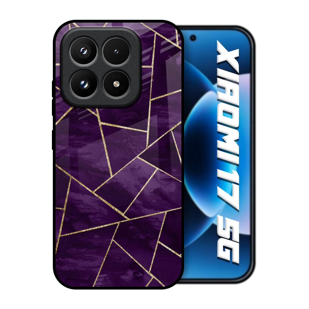 Geometric Purple Xiaomi 17 5G Glass Back Cover Online