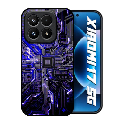 Techno Color Pattern Xiaomi 17 5G Glass Back Cover Online