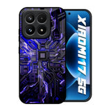 Techno Color Pattern Xiaomi 17 5G Glass Back Cover Online