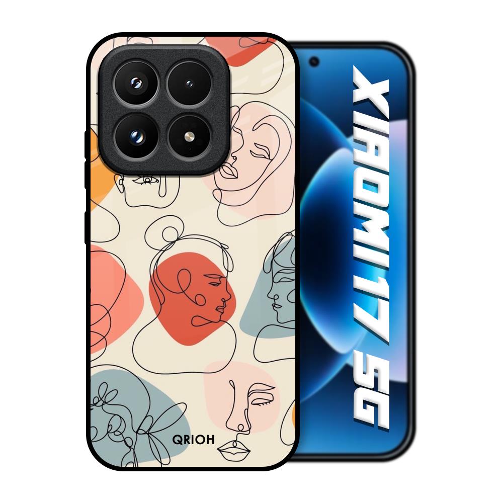 Abstract Faces Xiaomi 17 5G Glass Back Cover Online